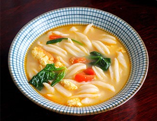 面食做法花樣大全之一：三七剪刀面，清水煮就很好吃